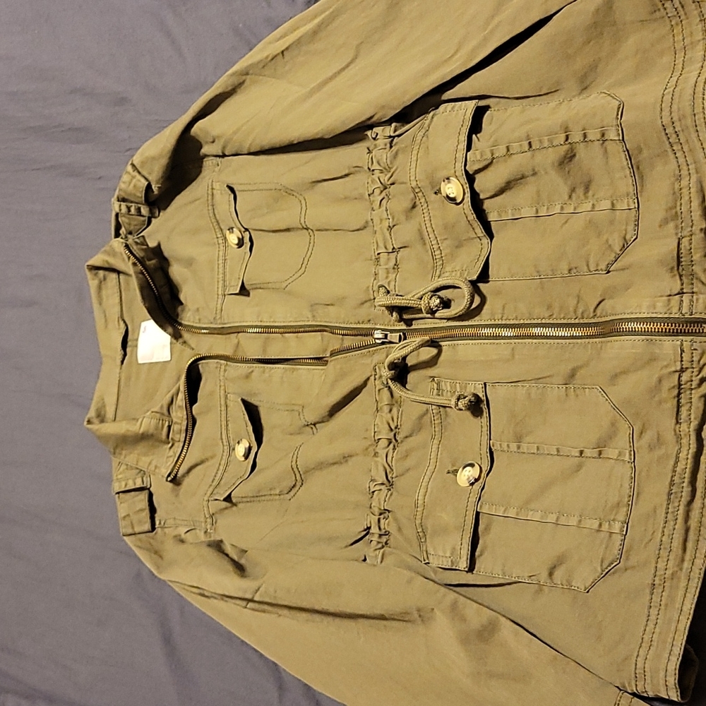 Utility jacket army green
